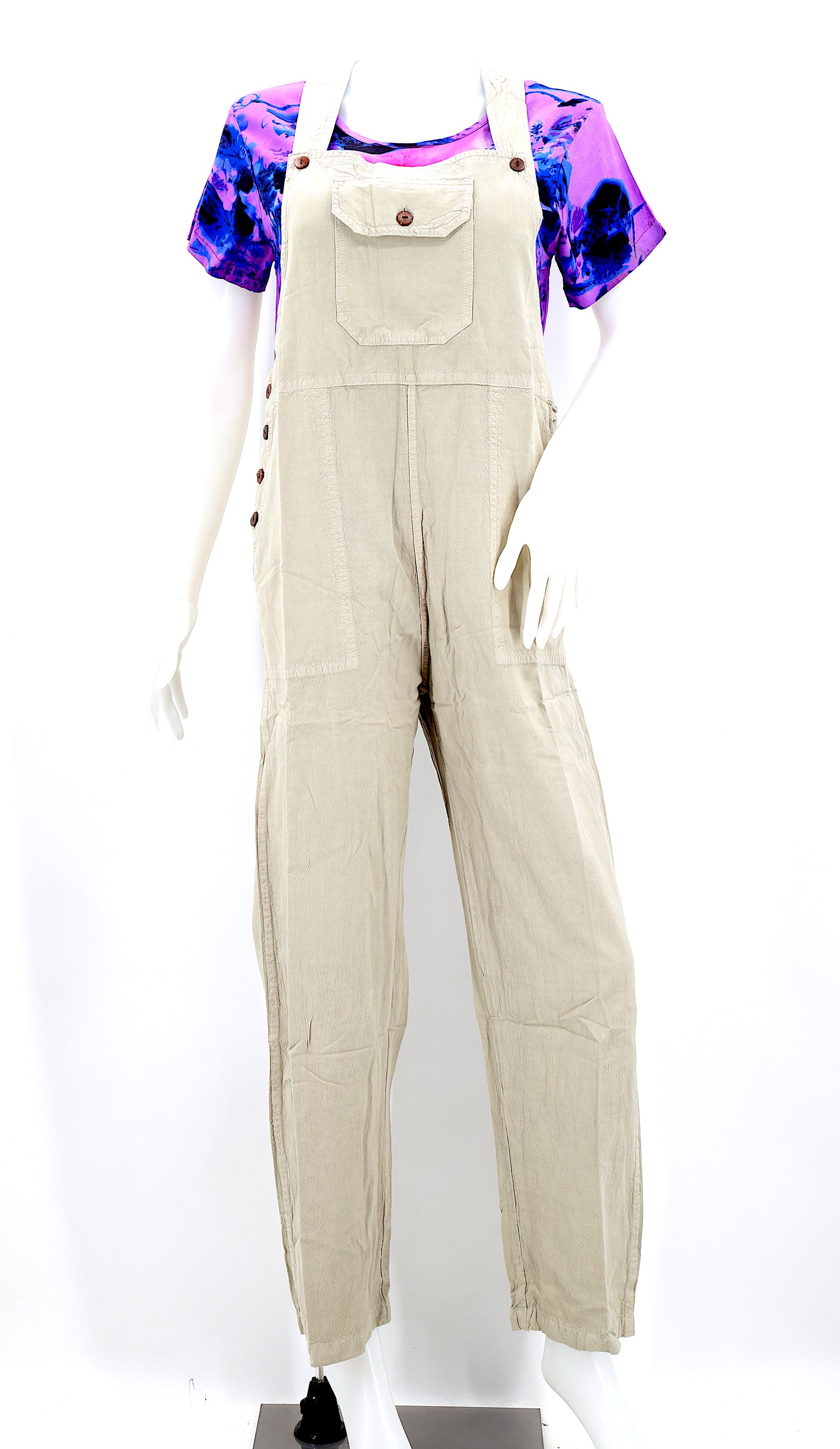 Cotton Hippie Handmade Solid Color Pant Style Bohemian Overalls