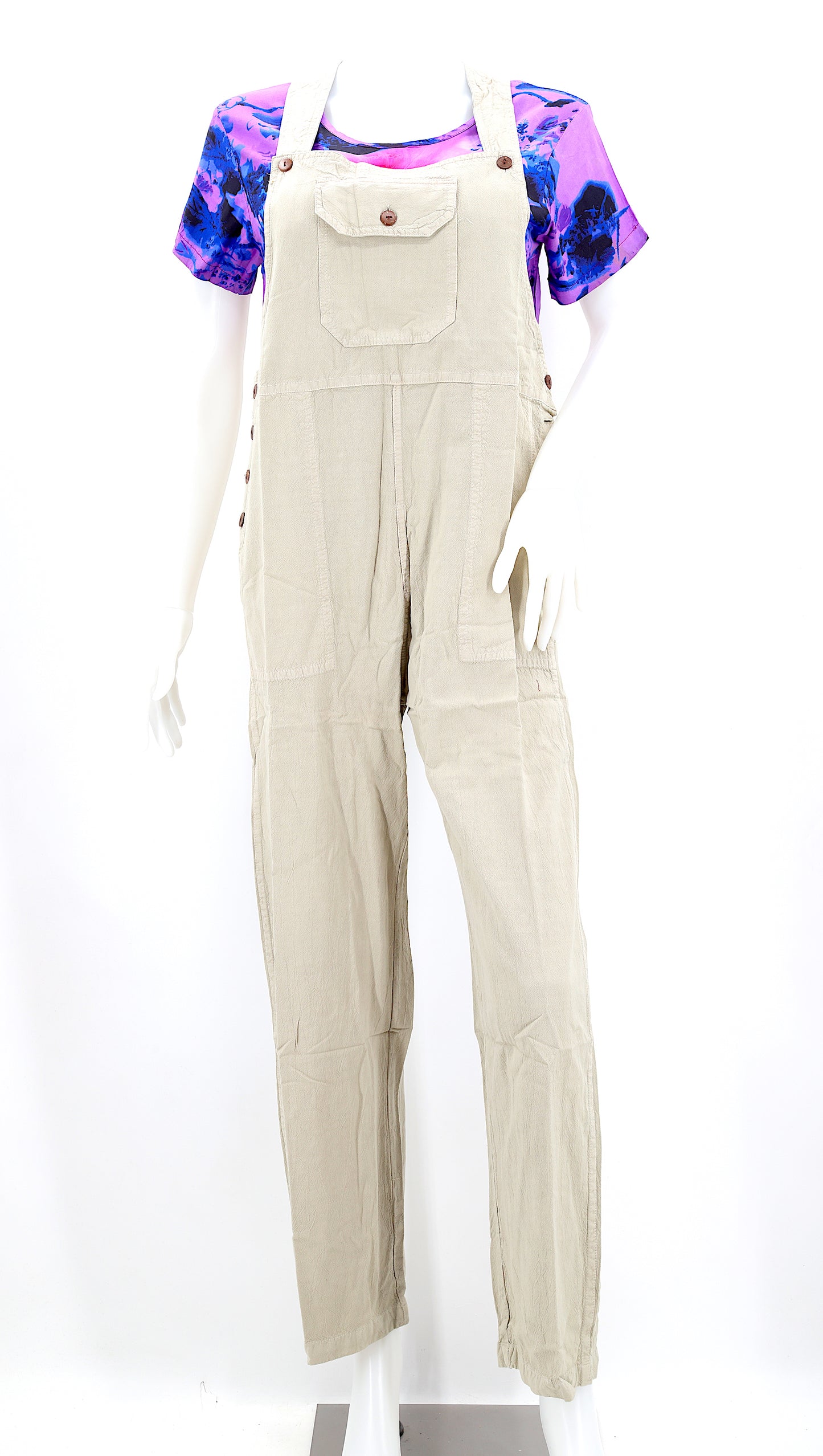 Cotton Hippie Handmade Solid Color Pant Style Bohemian Overalls