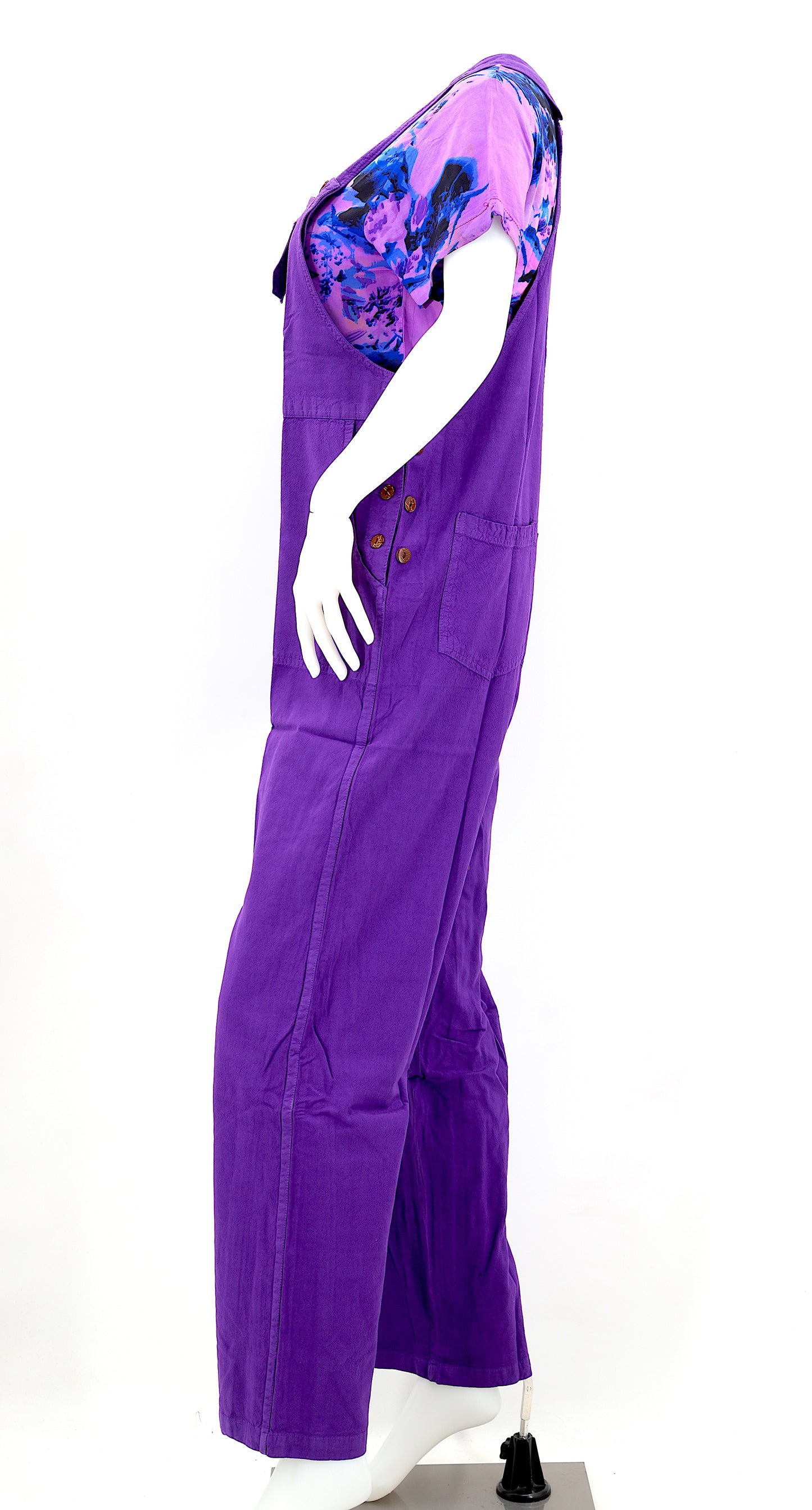 Cotton Hippie Handmade Solid Color Pant Style Bohemian Overalls