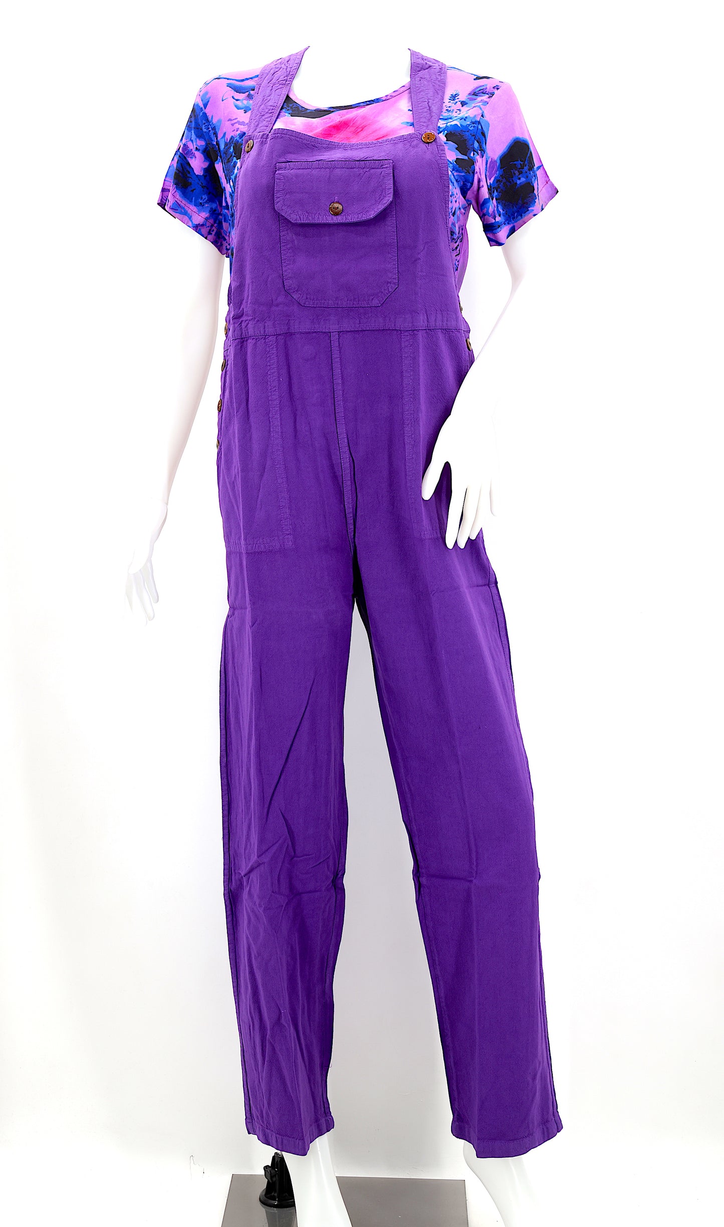 Cotton Hippie Handmade Solid Color Pant Style Bohemian Overalls