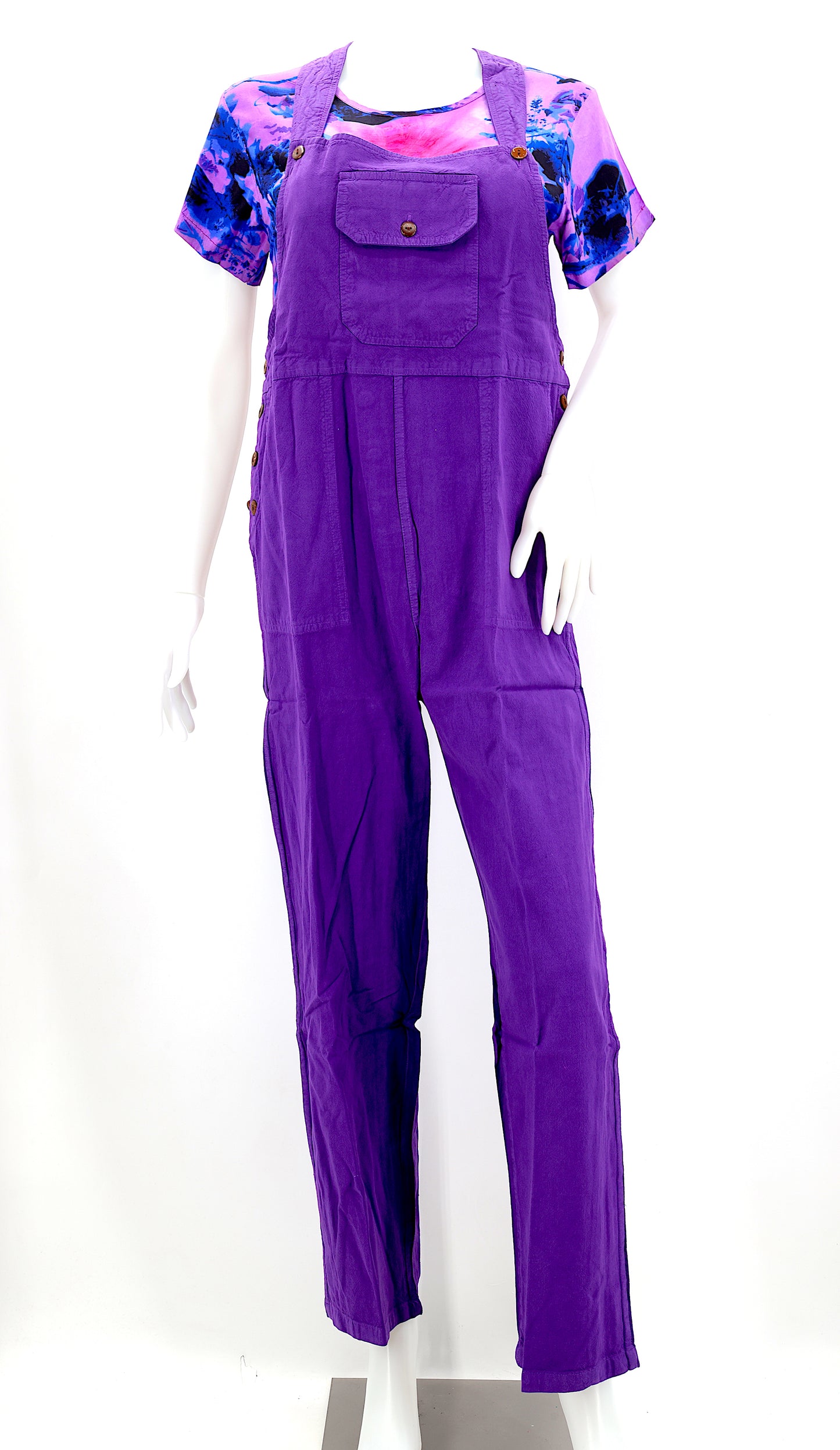 Cotton Hippie Handmade Solid Color Pant Style Bohemian Overalls