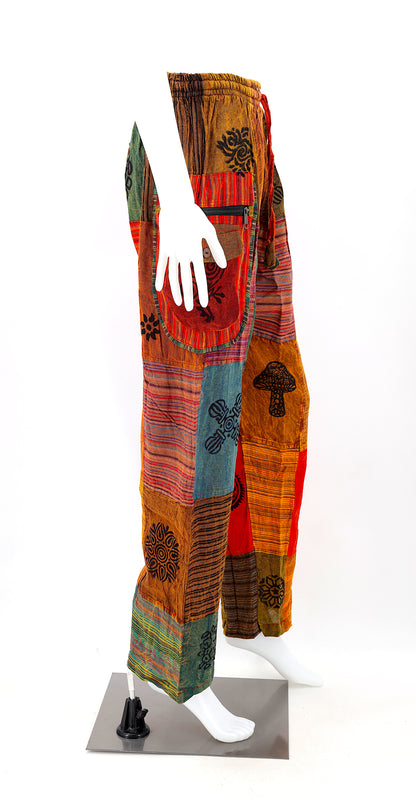 Bohemian Patchwork Harem Pants | Artisan Block Print Cotton Pants