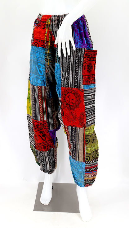 Gheri Patchwork Free Size Harem Pants