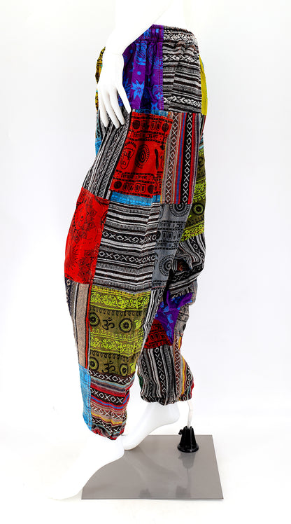 Gheri Patchwork Free Size Harem Pants
