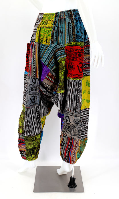Gheri Patchwork Free Size Harem Pants