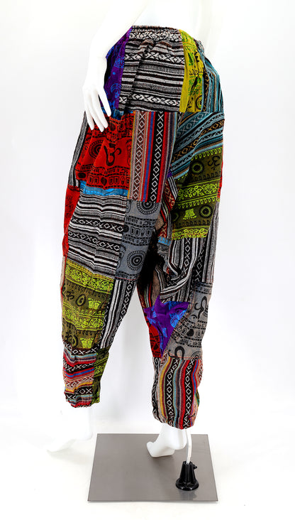 Gheri Patchwork Free Size Harem Pants