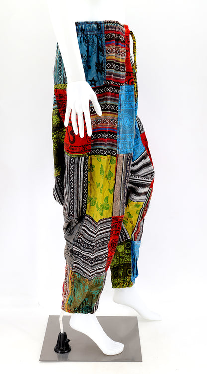 Gheri Patchwork Free Size Harem Pants