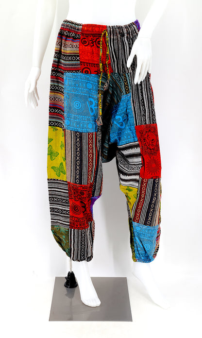 Gheri Patchwork Free Size Harem Pants