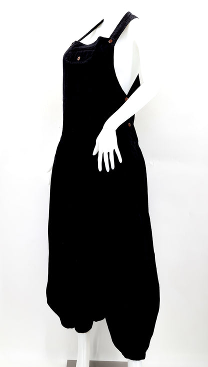 Balloon Styled Overalls | Solid Color Cotton Jumpsuit