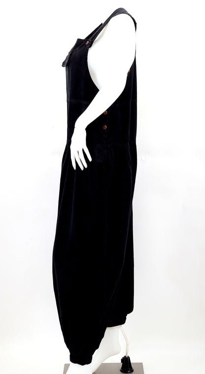Balloon Styled Overalls | Solid Color Cotton Jumpsuit
