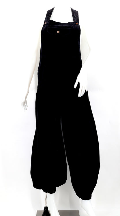 Balloon Styled Overalls | Solid Color Cotton Jumpsuit