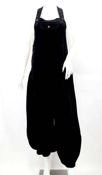 Balloon Styled Overalls | Solid Color Cotton Jumpsuit