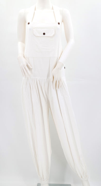 Balloon Styled Overalls | Solid Color Cotton Jumpsuit