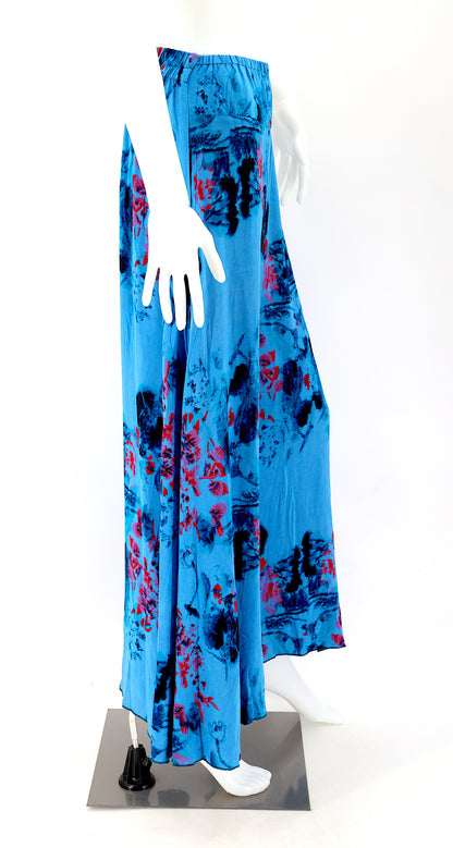 Colorful Rayon Palazzo Pants | Wide Leg Bohemian Trousers
