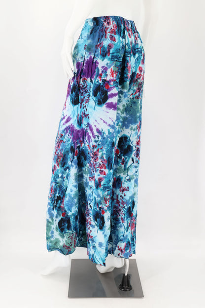 Colorful Rayon Palazzo Pants | Wide Leg Bohemian Trousers
