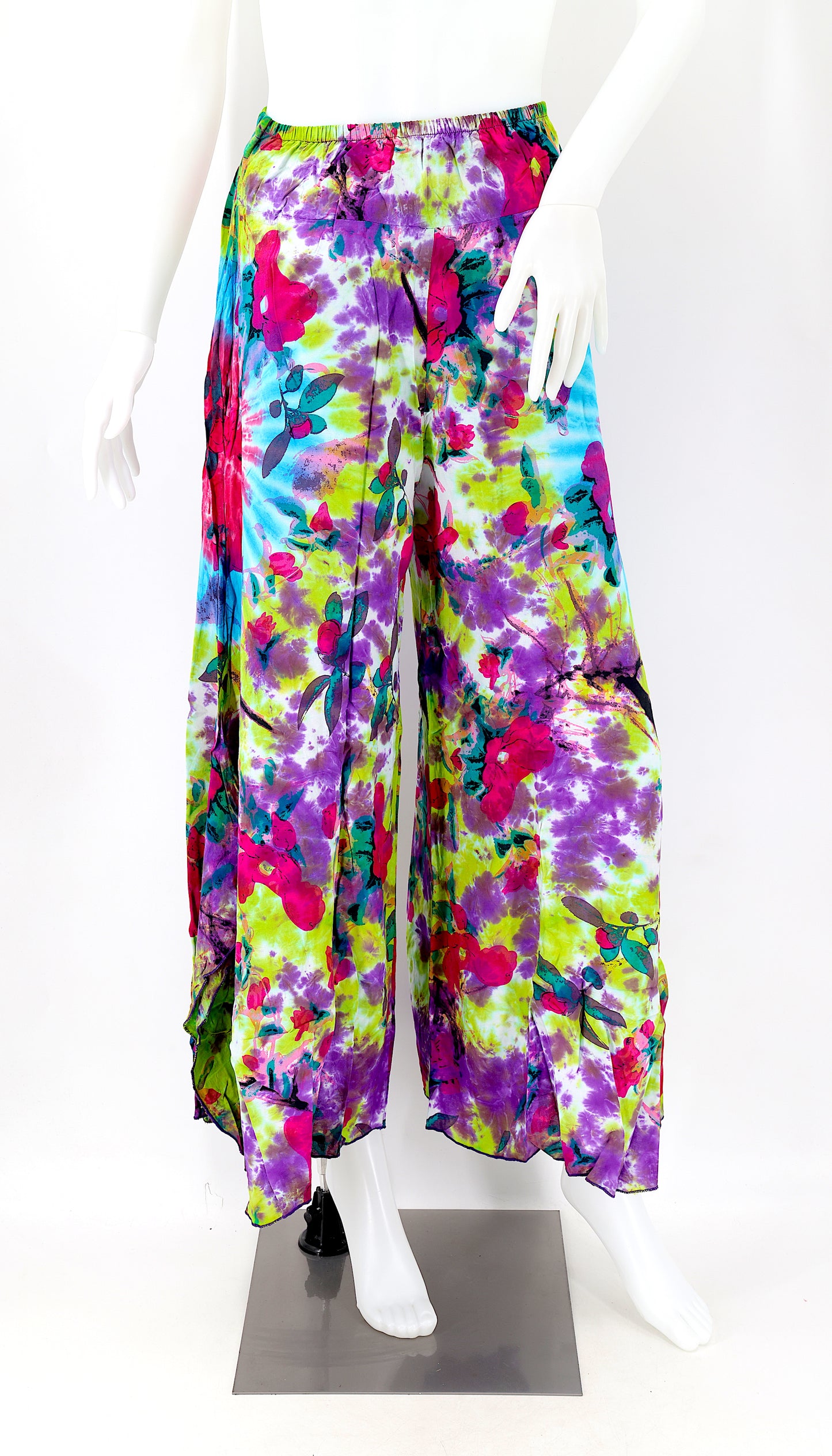 Cotton Hippie Handmade Rayon Colorful Palazzo Ladies Bohemian Trousers