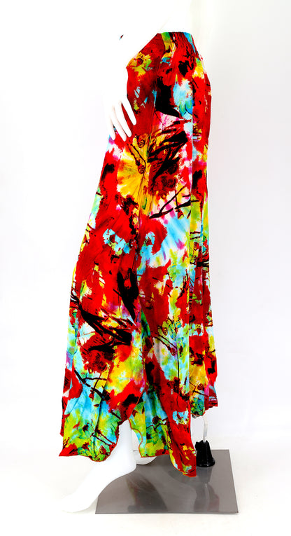Colorful Rayon Palazzo Pants | Wide Leg Bohemian Trousers