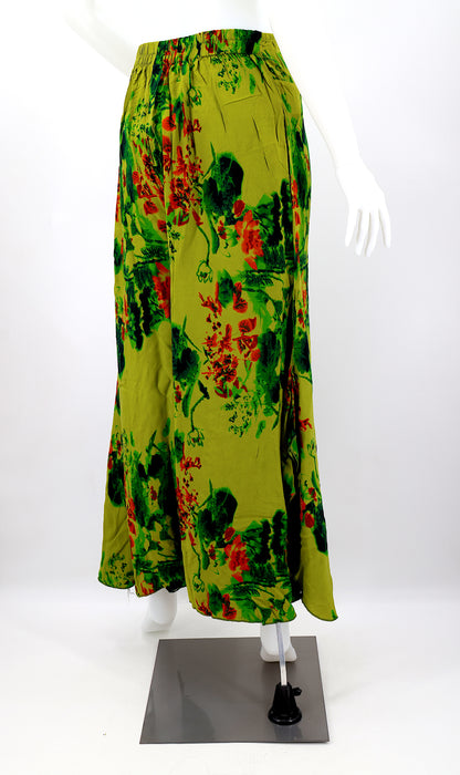 Colorful Rayon Palazzo Pants | Wide Leg Bohemian Trousers