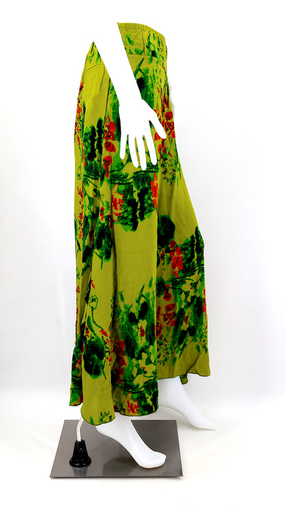 Colorful Rayon Palazzo Pants | Wide Leg Bohemian Trousers