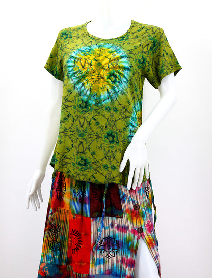 Cotton Hippie Handmade Colorful Ladies Bohemian T-shirt