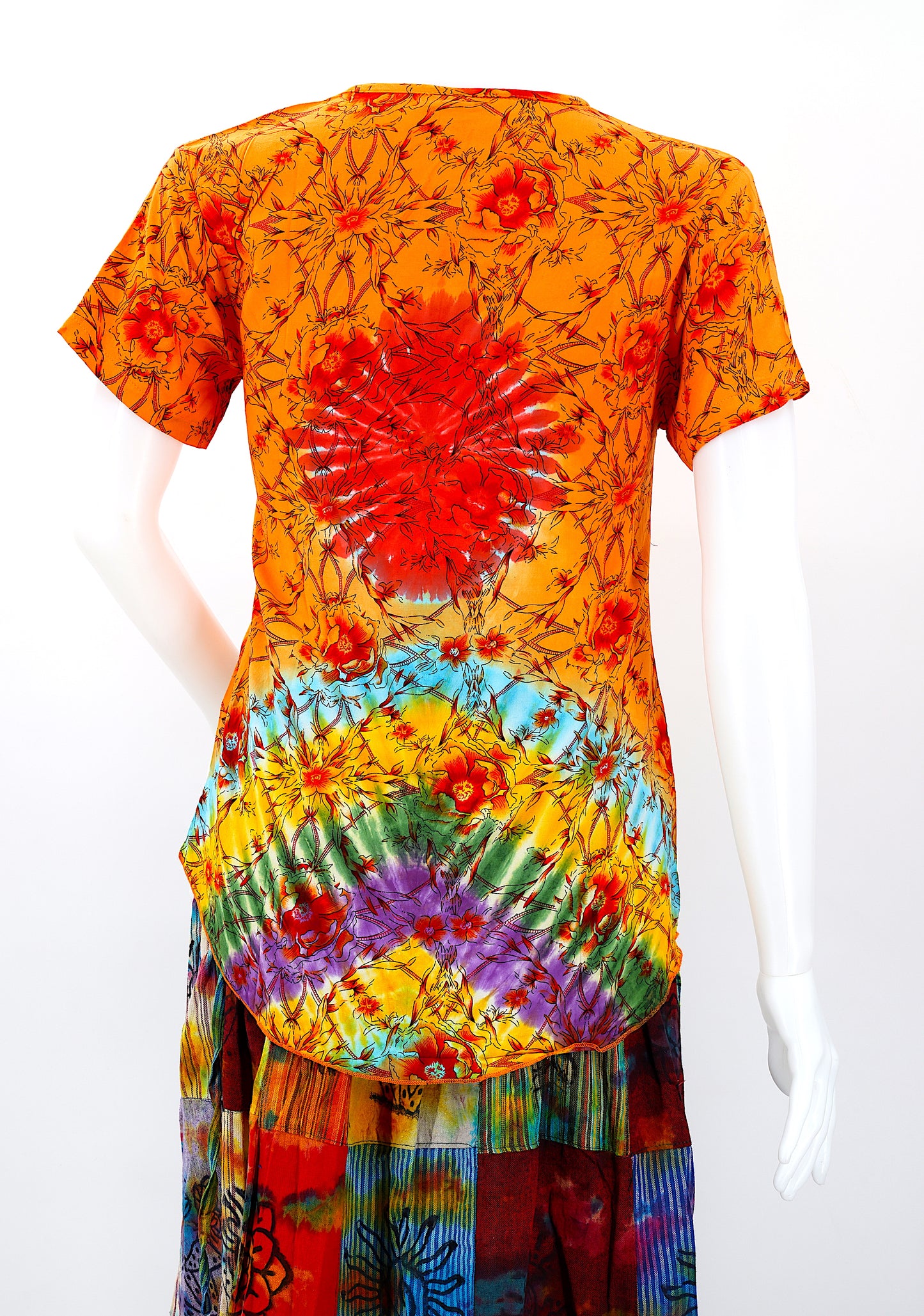 Cotton Hippie Handmade Colorful Ladies Bohemian T-shirt